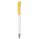 Kugelschreiber BONITA - weiss/zitronen-gelb