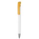 Kugelschreiber BONITA - weiss/apricot-gelb