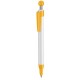 Kugelschreiber PUMPKIN-weiss/apricot-gelb