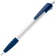 Balpen Cosmo Grip Hardcolor - Wit / Donker Blauw
