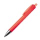 Kunststof pen met reliëfpatroon - rood