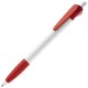 Balpen Cosmo Grip Hardcolor - Wit / Rood
