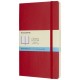 Classic L soft cover notitieboek - gestippeld - Scarlet Red