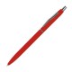 slanke rubbercoated pen - rood