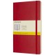 Classic L soft cover notitieboek - ruitjes - Scarlet Red