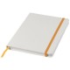 Witte A5 spectrum notitieboek met gekleurde sluiting Wit,Oranje