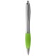 Nash Kugelschreiber silber mit farbigem Griff - silber/Lindgrün