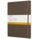 Classic XL soft cover notitieboek - gelinieerd - Earth Brown