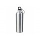 Aluminium Wasserflasche mit Karabiner 750ml, Silber 