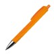 Kunststof pen met reliëfpatroon - oranje