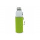 Trinkflasche aus Glas mit Neoprenhülle 500ml, Transparente Hellgrün