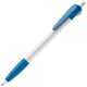 Balpen Cosmo Grip Hardcolor - Wit / Licht Blauw