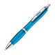Pen met zilveren metalen clip - lichtblauw