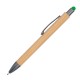 Holzkugelschreiber mit Touchfunktion, grün