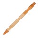 Kugelschreiber aus Weizenstroh und Bambus, orange