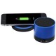 Cosmic Bluetooth® speaker en draadloos oplaadstation - koningsblauw