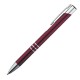 Kugelschreiber aus Metall mit 3 Zierringen, burgund