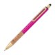Kugelschreiber mit Korkgriffzone, pink
