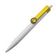 Pen met clip Gezicht - geel