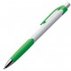 Pen met drukmechanisme en een rubberen grip - groen