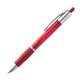 Kunststof pen met drukmechanisme - rood