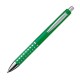 Kunststof pen met glimmend effekt - groen