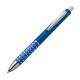 Kunststof pen met glimmend effekt - blauw