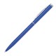 Metall Kugelschreiber in schlanker Form, blau