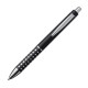 Kunststof pen met glimmend effekt - zwart