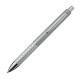 Kunststof pen met glimmend effekt - grijs