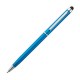 Kunststof pen met touchfunctie - lichtblauw