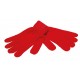Retro Gebreide Handschoenen met Label Rood acc. Rood