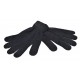 Retro Gebreide Handschoenen met Label Zwart acc. Zwart