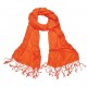 Pashmina Sjaal 180*40cm Oranje acc. Oranje