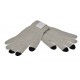 Touchscreen gloves met label - Grijs