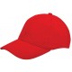 Brushed Twill Cap Rood acc. Rood