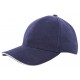 Heavy Brushed Cap Navy acc. Wit