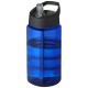 H2O Bop 500 ml sportfles met tuitdeksel - Blauw/Zwart