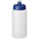 Baseline® Plus grip 500 ml sportfles met sportdeksel - Transparant/blauw