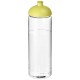 H2O Vibe 850 ml sportfles met koepeldeksel - Transparant/Lime