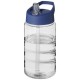 H2O Bop 500 ml sportfles met tuitdeksel - Transparant/Blauw