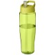 H2O Tempo® 700 ml sportfles met fliptuitdeksel - Transparant lime/Lime