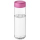 H2O Vibe 850 ml sportfles - Transparant/Roze