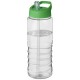 H2O Treble 750 ml sportfles met tuitdeksel - Transparant/Groen