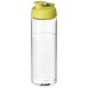 H2O Vibe 850 ml sportfles met kanteldeksel - Transparant/Lime