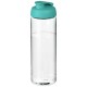 H2O Vibe 850 ml sportfles met kanteldeksel - Transparant/aqua blauw