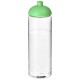 H2O Vibe 850 ml sportfles met koepeldeksel - Transparant/Groen