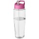 H2O Tempo® 700 ml sportfles met fliptuitdeksel - Transparant/Roze