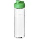 H2O Vibe 850 ml sportfles met kanteldeksel - Transparant/Groen