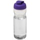 H2O Base® 650 ml sportfles met flipcapdeksel - Transparant/Paars